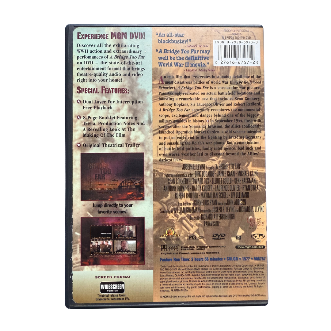 A Bridge Too Far DVD (1977) – MGM Widescreen Edition – Like New