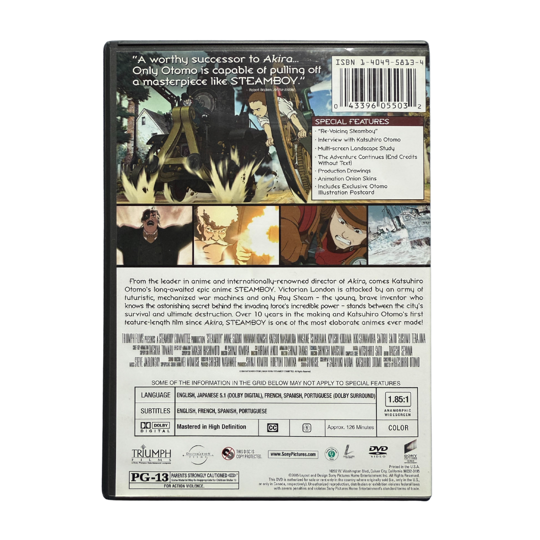 Steamboy (Director’s Cut) DVD – From the Creator of Akira – Like New